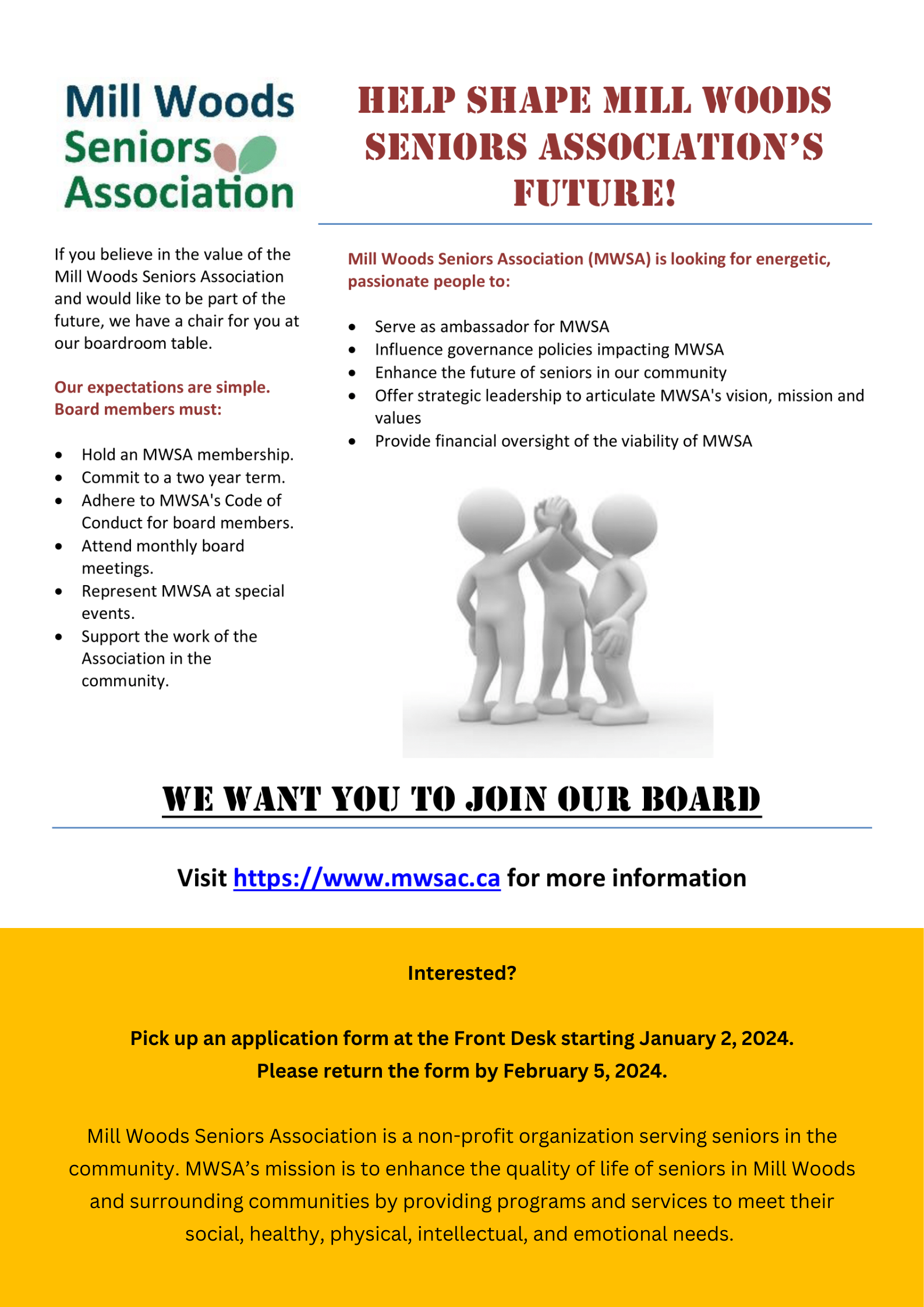 mwsa looking for board members 2024-2025